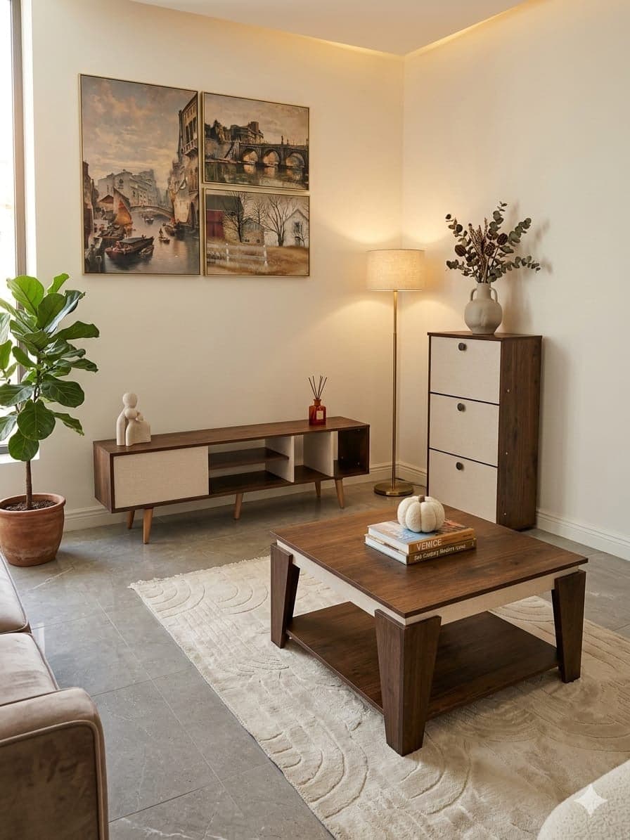 Essential Trio Bundle Living Room Full Set angle